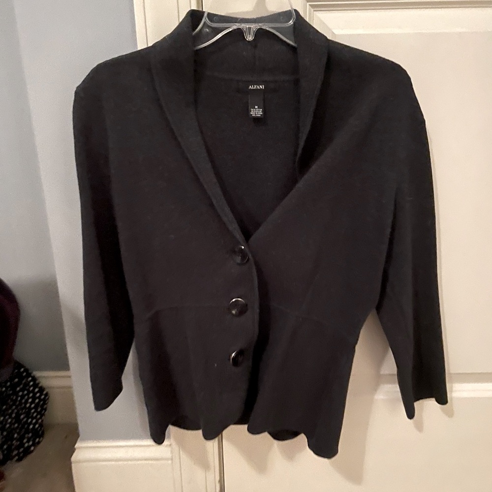 Classic grey, woven feel Blazer — Business Casual